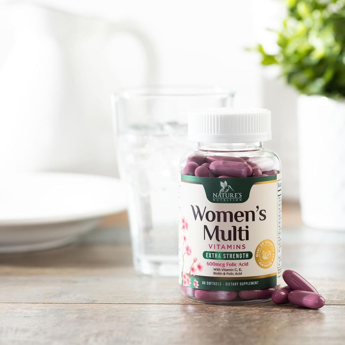 Multivitamin for Women with Iron - Daily Vitamins for Women's Immune Support and Overall Health - Womens Complete Daily Multivitamin with Vitamin A, B, C, D, E, Calcium and Magnesium