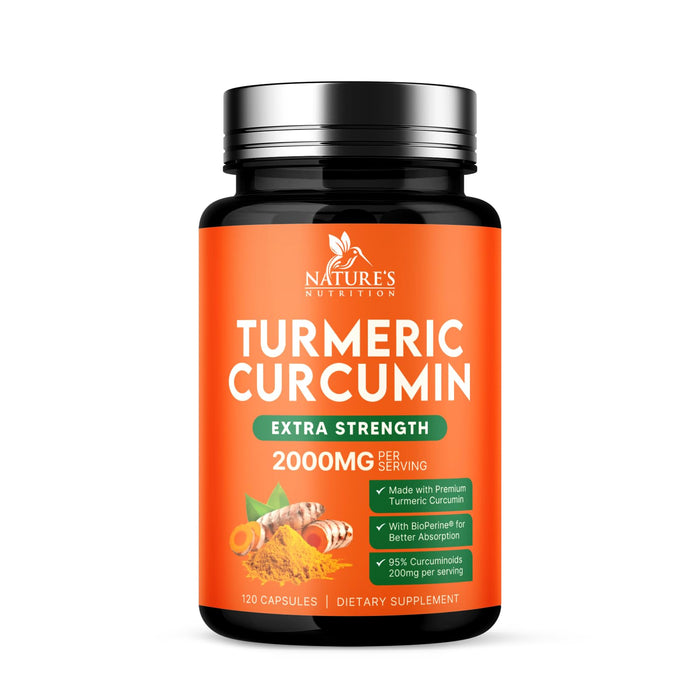 Turmeric Curcumin 2000mg with BioPerine + 95% Curcuminoids - 120 Capsules
