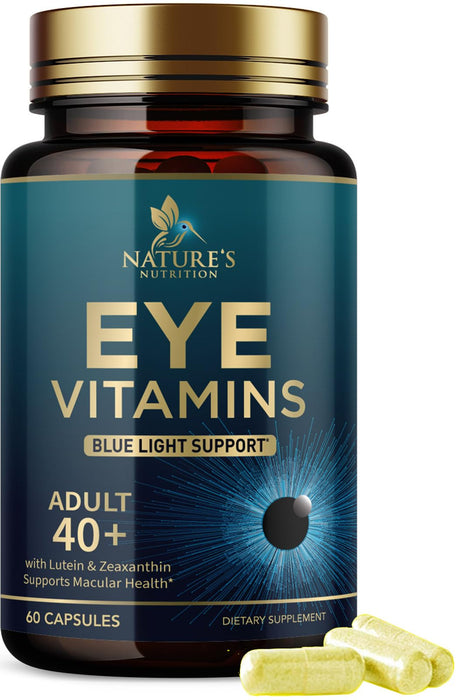 Eye Vitamins with Lutein & Zeaxanthin – 60 Capsules