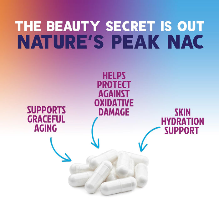 N-Acetyl Cysteine (NAC) 1200 mg – Premium Antioxidant & Immune Support - Glutathione Precursor for Liver, Lung & Respiratory Support – Nature's Fast Absorption, Non-GMO, Gluten-Free - 120 Capsules