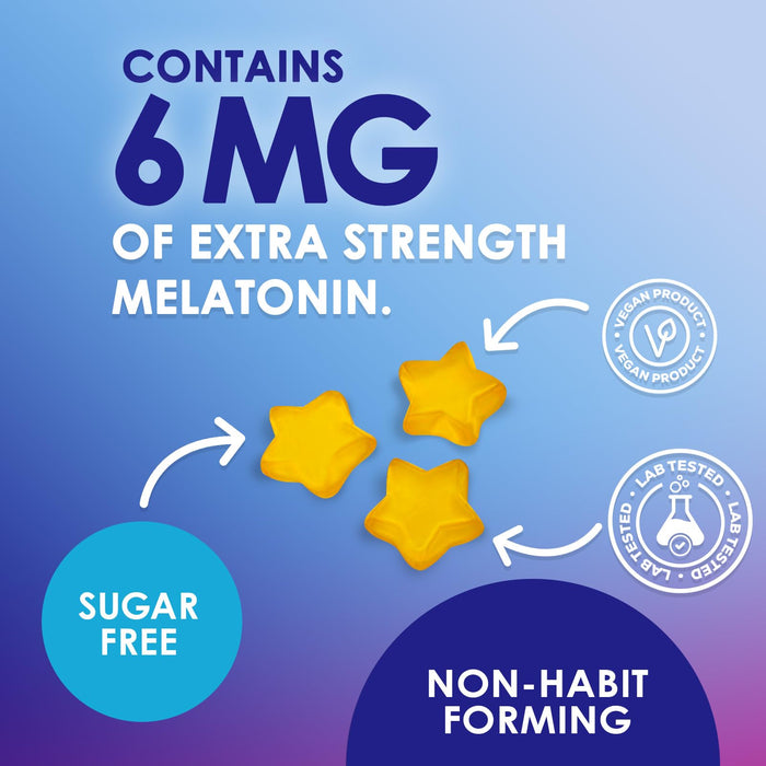 Melatonin Sleep Gummies Sugar Free - 6 mg Melatonin Sleep Gummies for Adults, Extra Strength Sleeping Gummy Supplements, Occasional Sleeping Support Supplement, 6mg Gomitas para Dormir - 60 Count