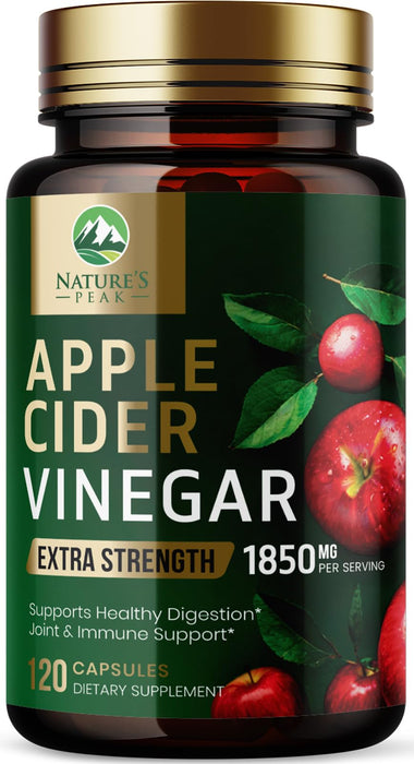 Apple Cider Vinegar Capsules ACV 1877mg – 120 Capsules