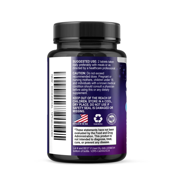 Calcium 1200 mg with Vitamin D3 – 60 Tablets