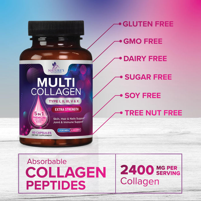 Multi Collagen Peptides – 60 Capsules
