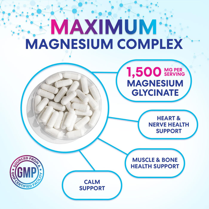 Magnesium Glycinate Chelated – 60 Tablets