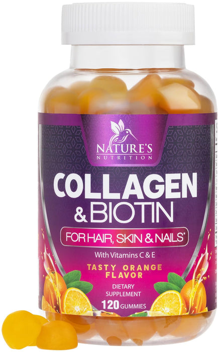 Collagen Gummies with 2500mcg Biotin – 120 Count