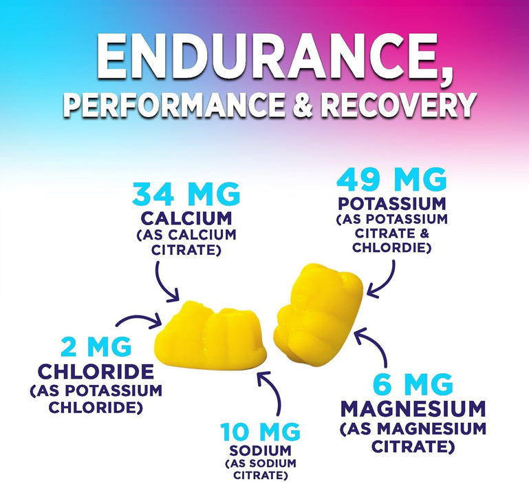 Hydration Electrolyte Gummies - Daily Liquid Replenisher Gummy - Electrolyte Multiplier with Minerals, Potassium & Real Salt - Vegan, Non-GMO - Tasty Lemon Flavor Hydration Electrolytes