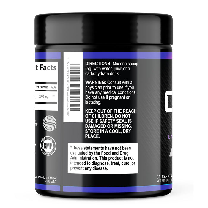 Creatine Monohydrate Powder 5000mg – 60 Servings
