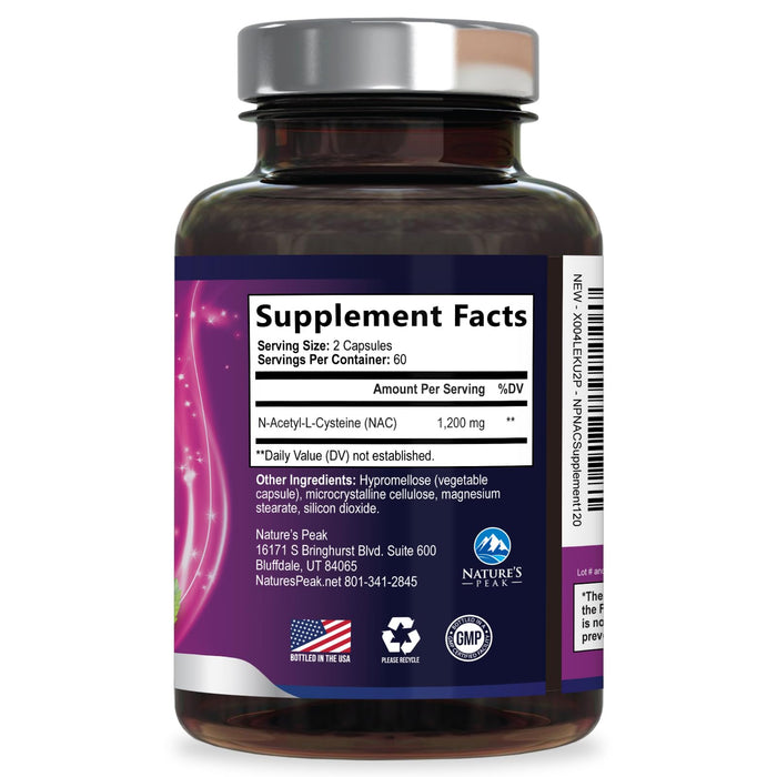N-Acetyl Cysteine (NAC) 1200 mg – 120 Capsules