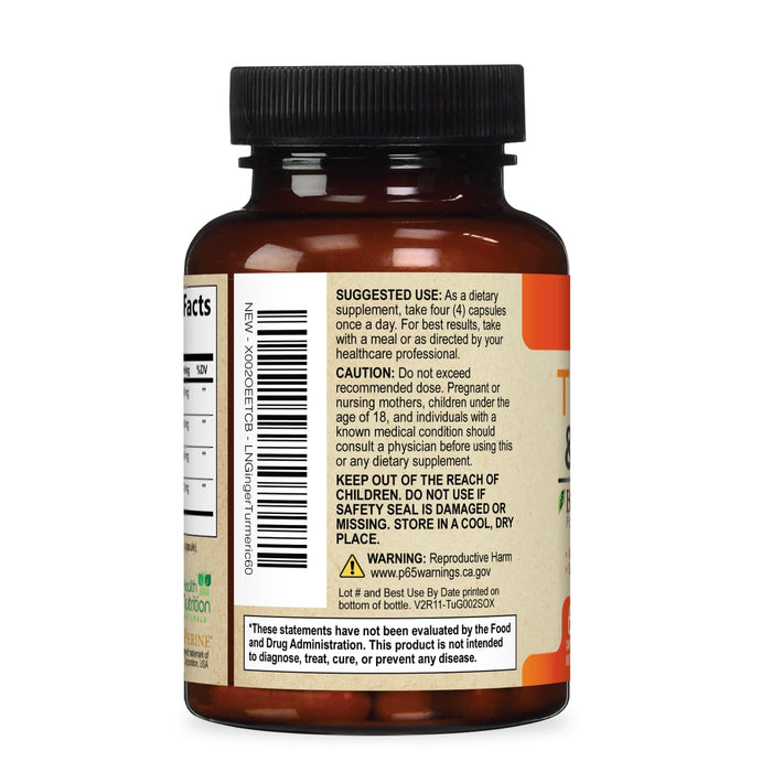 Turmeric Curcumin 2600mg – 60 Capsules