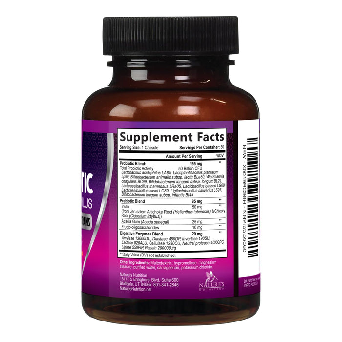 Probiotics 60 Billion CFU per Serving – 60 Capsules