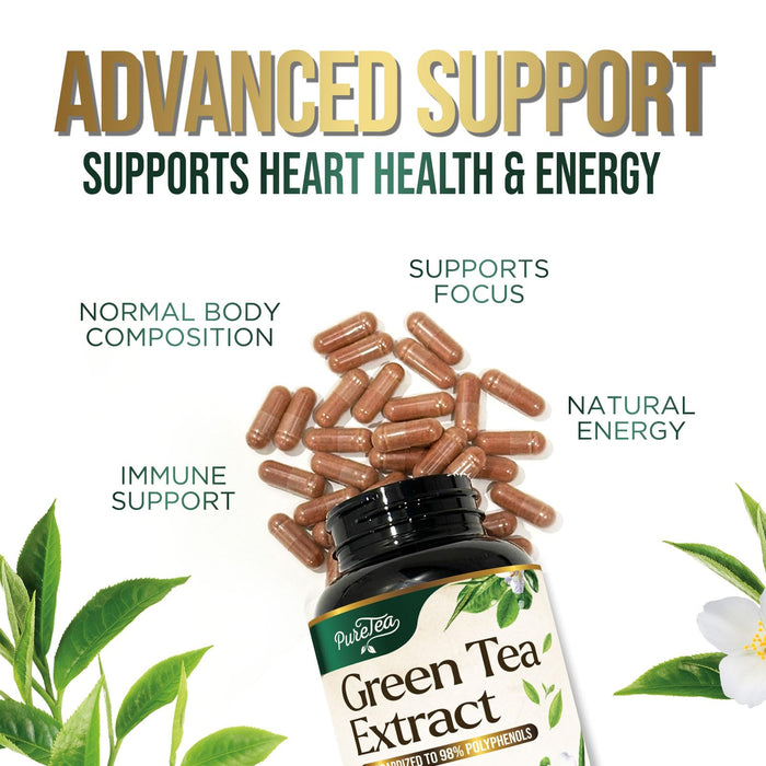 Green Tea Extract Capsules with EGCG – 1000mg – 120 Capsules