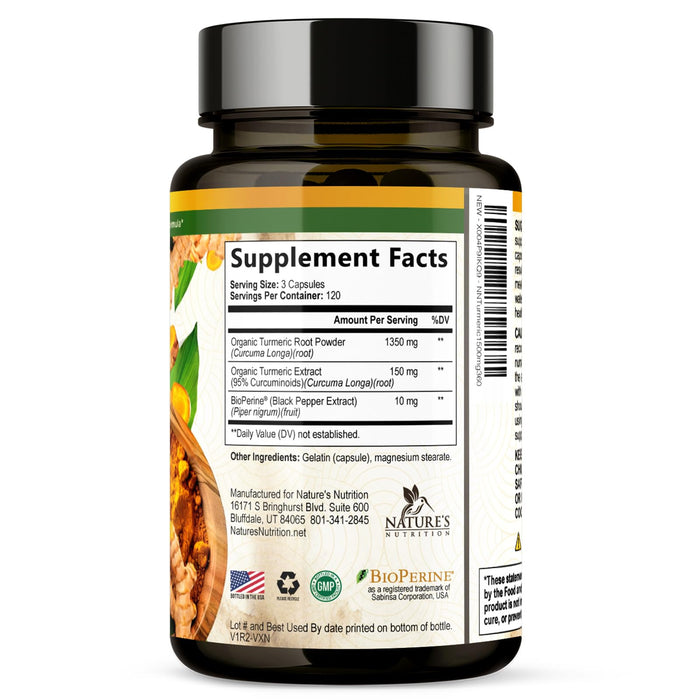 Turmeric Curcumin 1500mg – 360 Capsules