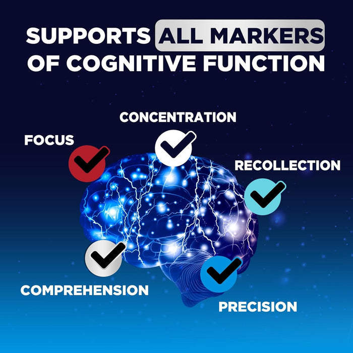 Nature's Nutrition Nootropic Brain Booster Memory Supplement Gummy for Concentration & Mental Focus - Brain Health & Energy with B12, Phosphatidylserine, Coffee Extract, Nature's Vitamins for Men & Women