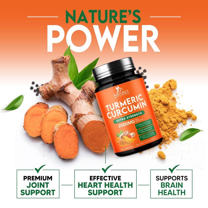 Turmeric Curcumin 2000mg with BioPerine + 95% Curcuminoids - 360 Capsules