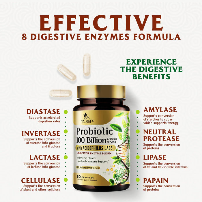 Probiotics – 100 Billion CFU – 60 Capsules