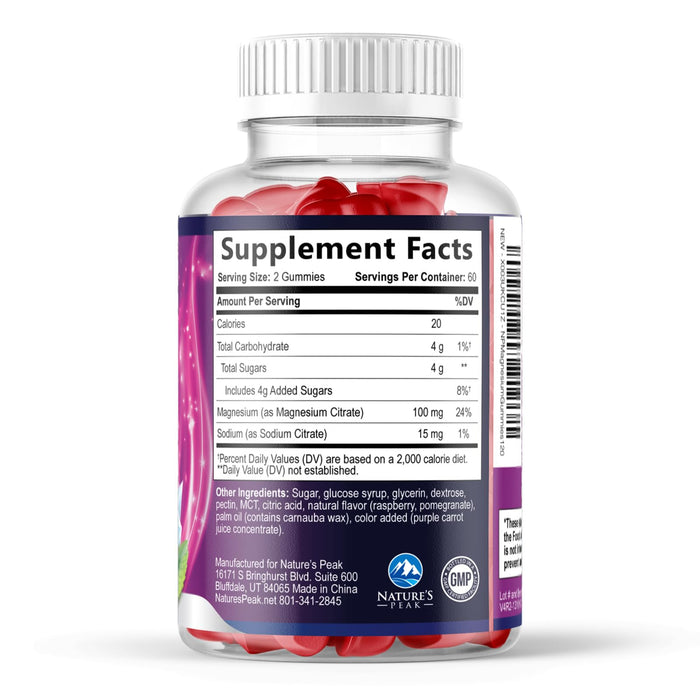 Magnesium Citrate Gummies – 120 Gummies