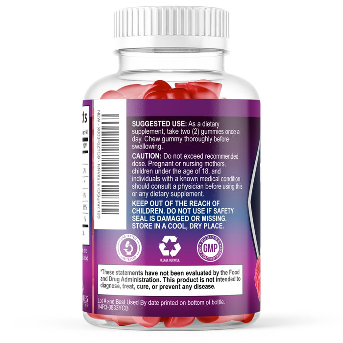 Vitamin D3 Gummy 5000 IU (125 mcg) Dietary Vitamins D – 120 Gummies