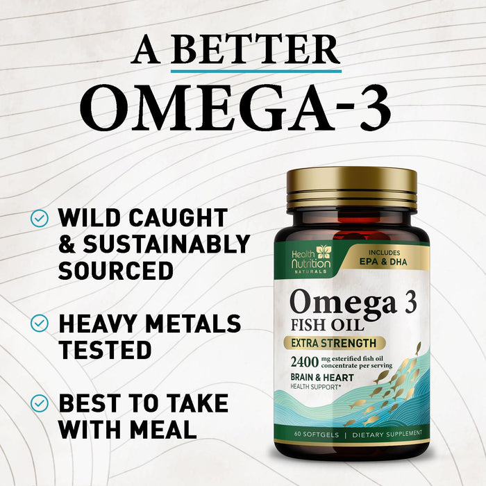 Omega-3 Fish Oil – 1200mg – 60 Softgels