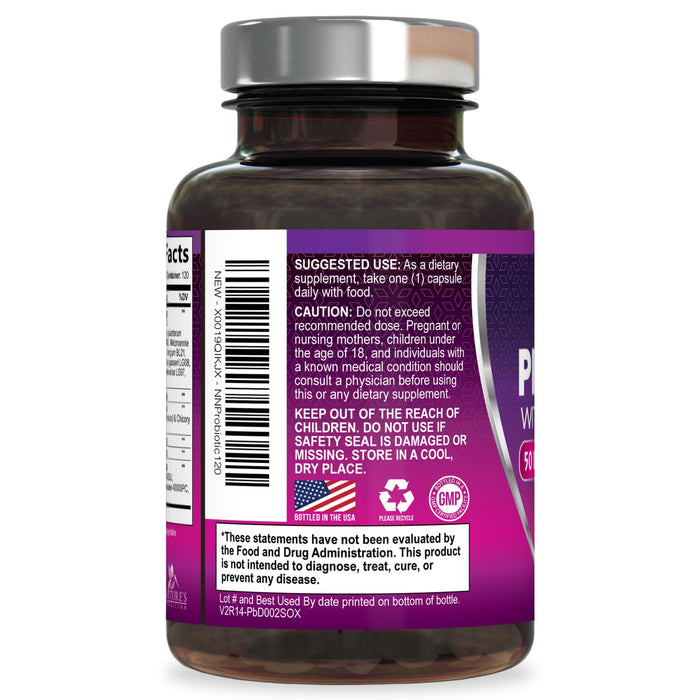 Probiotics 50 Billion CFU per Serving – 120 Capsules