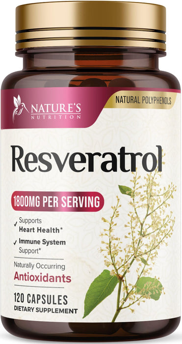 Resveratrol 1800mg – 120 Vegan Capsules