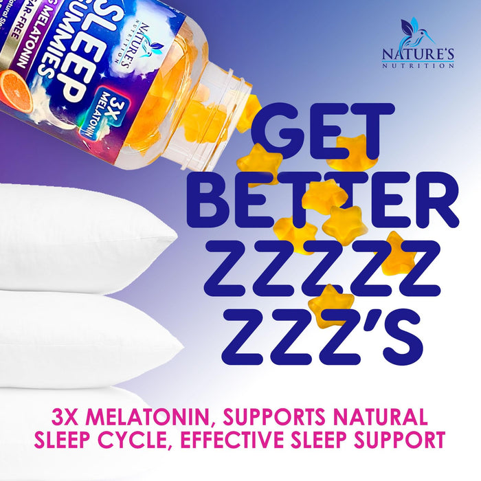 Melatonin Sleep Gummies Sugar Free - 6 mg Melatonin Sleep Gummies for Adults, Extra Strength Sleeping Gummy Supplements, Occasional Sleeping Support Supplement, 6mg Gomitas para Dormir - 120 Count