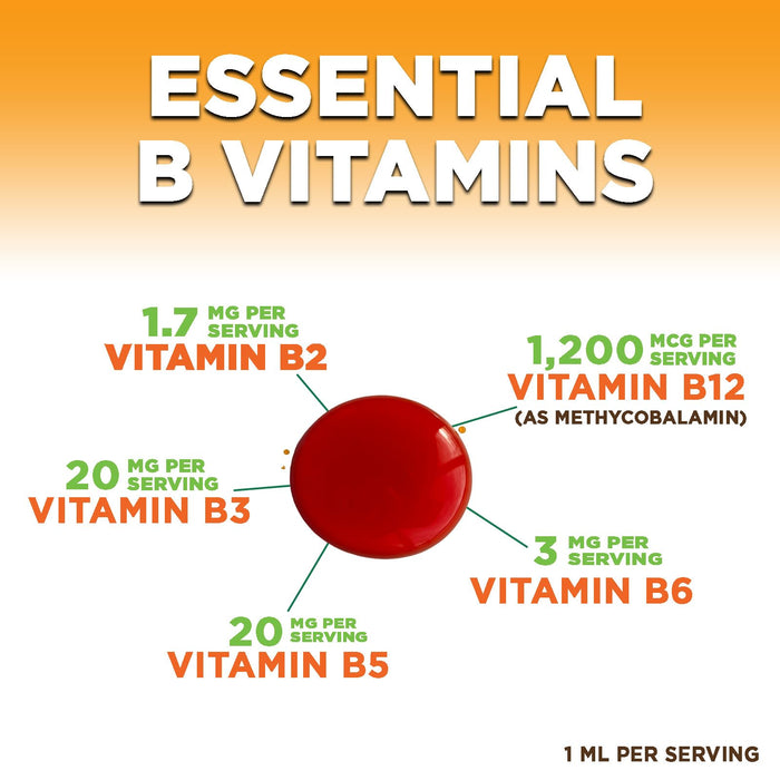 Vegan B-12 Vitamin Drops (Methylcobalamin) Super B Complex – 2 Fl Oz