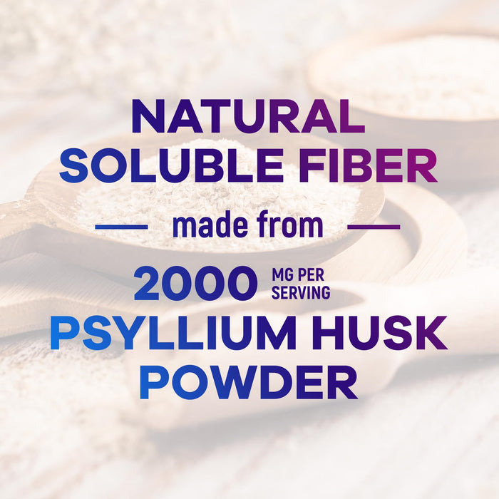 Psyllium Husk Fiber Supplement 1500mg - Vegan Prebiotic, Soluble Fiber for Daily Digestive Health & Regularity Support, Natural Psyllium Powder Caps, Sugar-Free, Non-GMO & Gluten-Free - 120 Capsules
