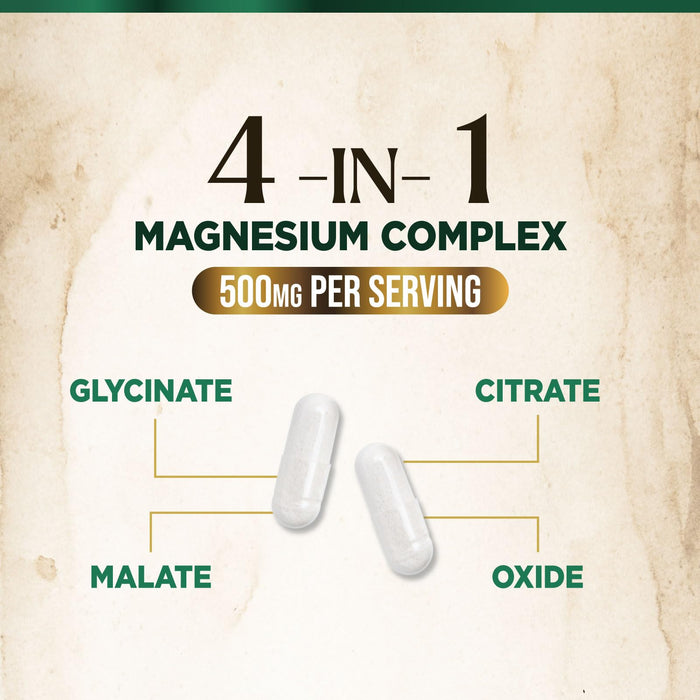 Magnesium Complex 500mg – 120 Capsules