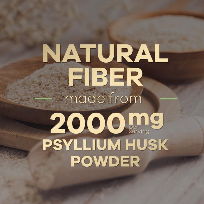 Psyllium Husk Fiber Capsules 1500mg – 180 Capsules