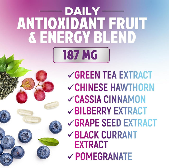 Womens Multivitamin - For Daily Energy & Immune Health Support with Vitamins A, B12, C, D3, Zinc & Biotin, Multivitamin for Women, Non GMO & Gluten Free Women's Vitamin Supplement