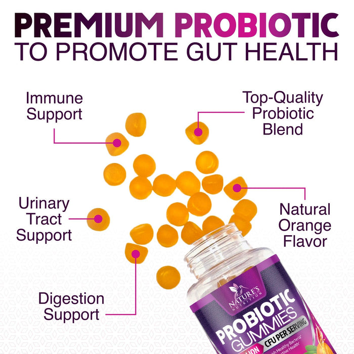 Daily Probiotic Gummies – 5 Billion CFU – 60 Gummies