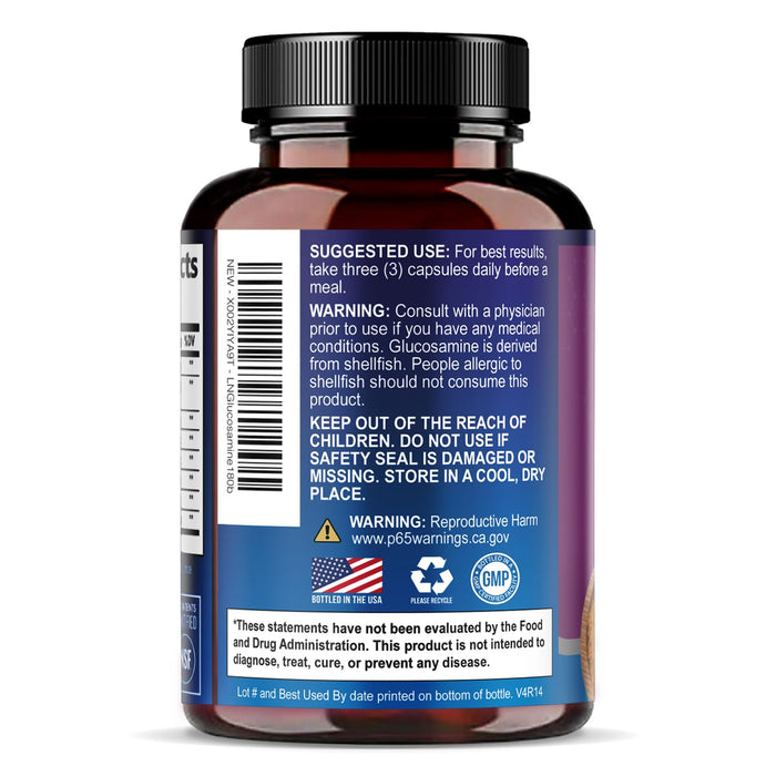 Glucosamine Chondroitin MSM 2100mg Complex – 180 Capsules