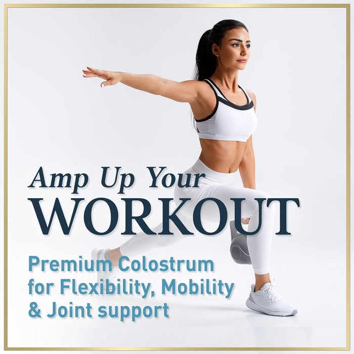 Colostrum for Women 1000mg 20% Immunoglobulins - Gut Health, Immune Support, Muscle, Skin & Hair Growth, Bottled in USA, Bovine Colostrum Powder, Colostrum Supplement for Women & Men