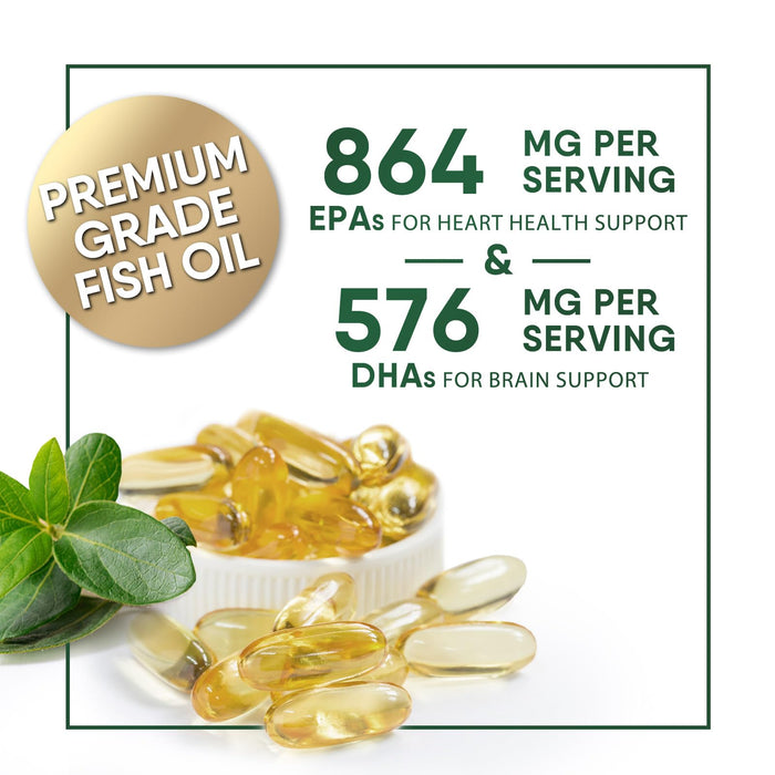 Omega-3 Fish Oil – 2400mg – 120 Softgels