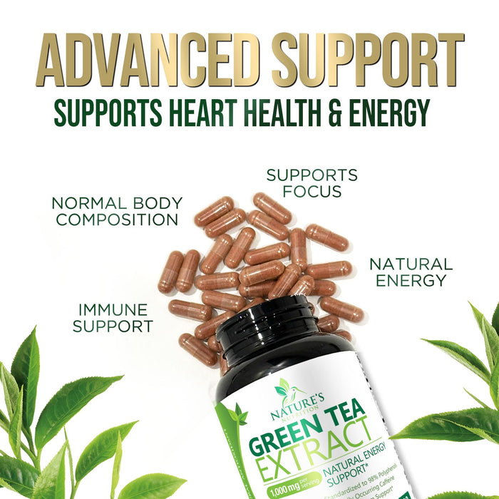 Green Tea Extract Capsules with EGCG – 1000mg – 120 Capsules