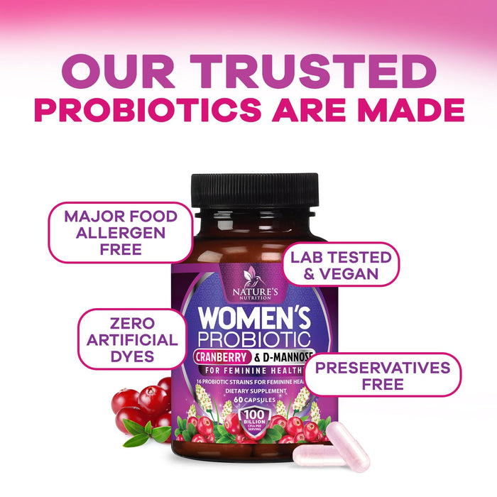 Probiotics for Women 60 Billion CFU – 60 Capsules