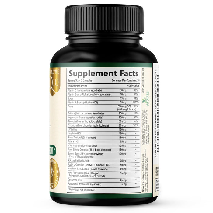 Heart 1650mg – 60 Capsules