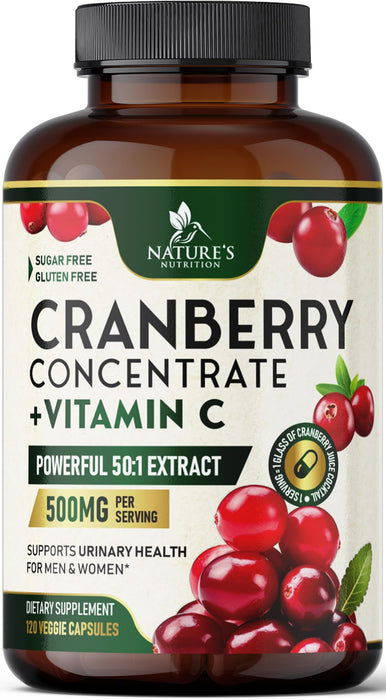 Cranberry Pills for Women – 500mg – 120 Capsules
