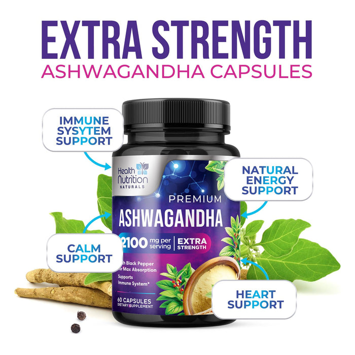 Ashwagandha 2100mg – 60 Capsules