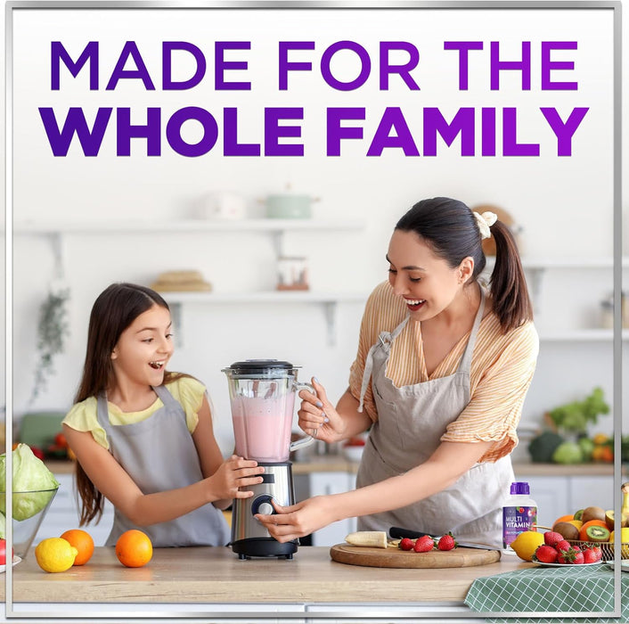Hello Lovely! Multivitamin for Women & Men - Daily Liquid Vitamins with Biotin, Vitamin A, C, D3, E, B6, B12 & Zinc, Women's Beauty Multivitamins & Adult Immune Support, Berry Flavor - 15 Fl Oz
