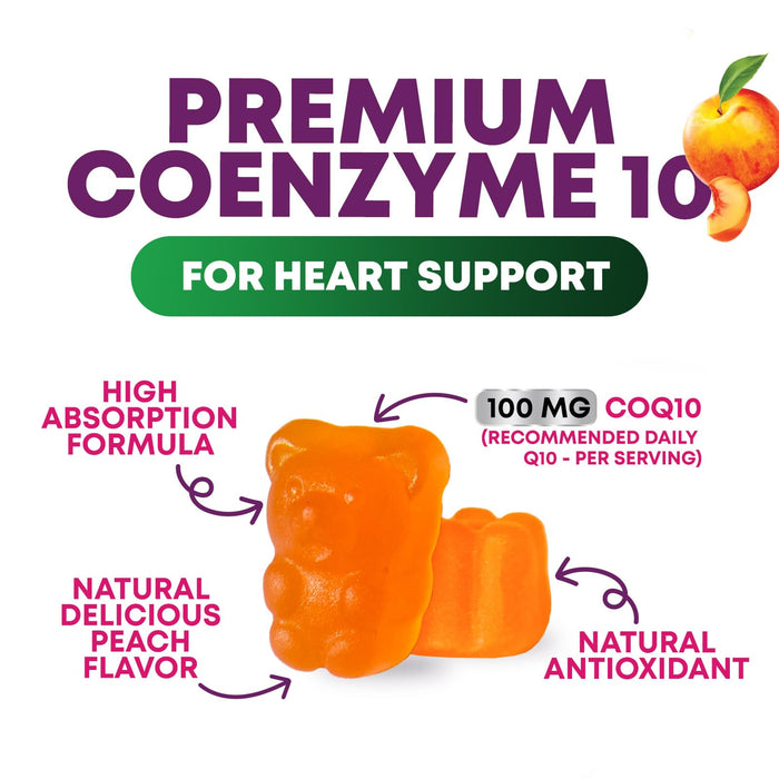 CoQ10 100mg Gummies – 30 CoQ10 Gummies