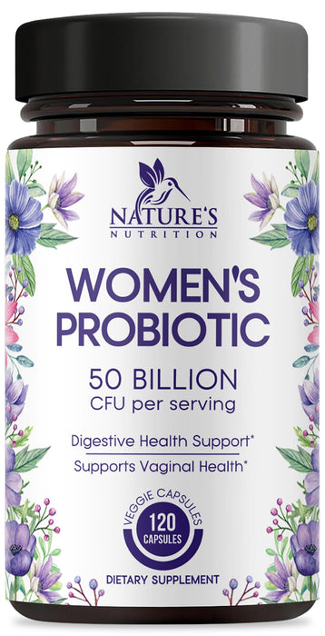 Probiotics for Women – 50 Billion CFU – 120 Capsules