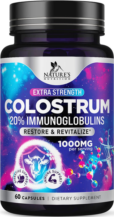 Colostrum For Women 1000mg 20% Immunoglobulins – 60 Capsules