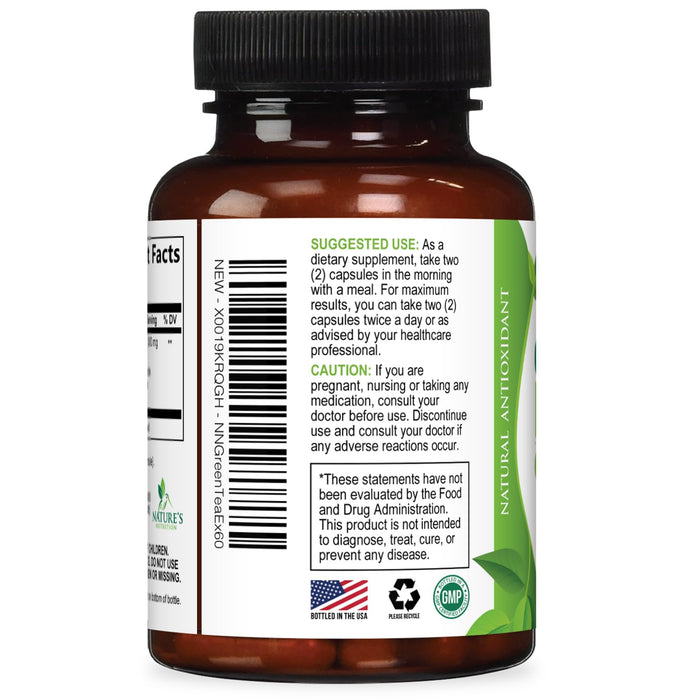 Green Tea Extract Capsules with EGCG – 1000mg – 60 Capsules