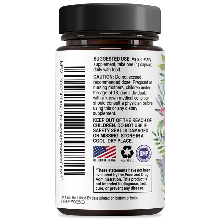 Probiotics for Women – 50 Billion CFU – 60 Capsules