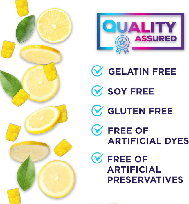 Hydration Electrolyte Gummies - Daily Liquid Replenisher Gummy - Electrolyte Multiplier with Minerals, Potassium & Real Salt - Vegan, Non-GMO - Tasty Lemon Flavor Hydration Electrolytes
