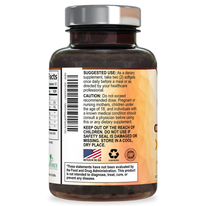 Omega-3 Fish Oil – 2400mg – 120 Softgels