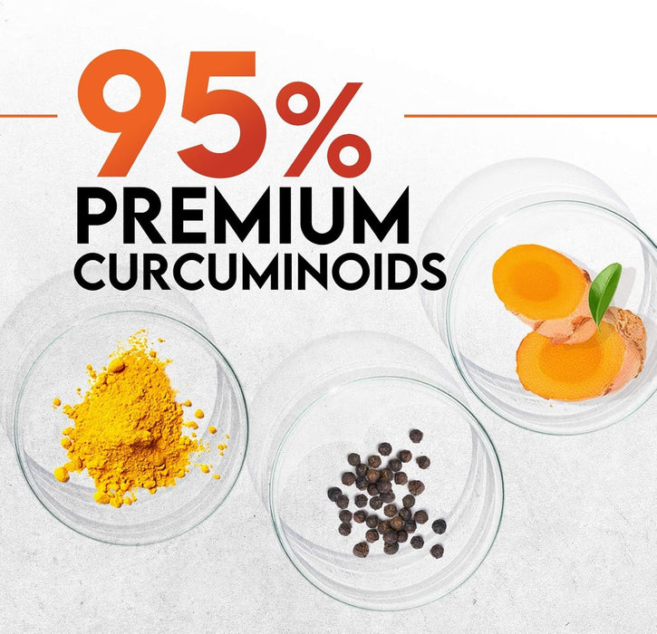 Turmeric Curcumin Supplement 2000mg - Nature's Joint & Immune Support, Organic Tumeric & BioPerine Black Pepper for Best Absorption with 95% Curcuminoids, Vegan, Non-GMO, Bottled USA