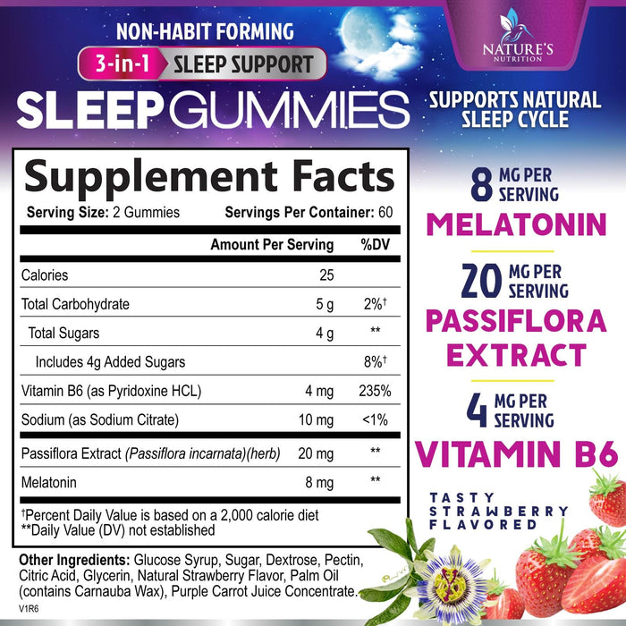 Melatonin Sleep Gummies – 8mg – 120 Count